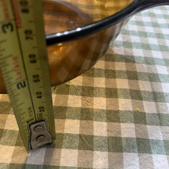 Vintage Fire King Amber Round Baking Dish - Picture 3 of 3